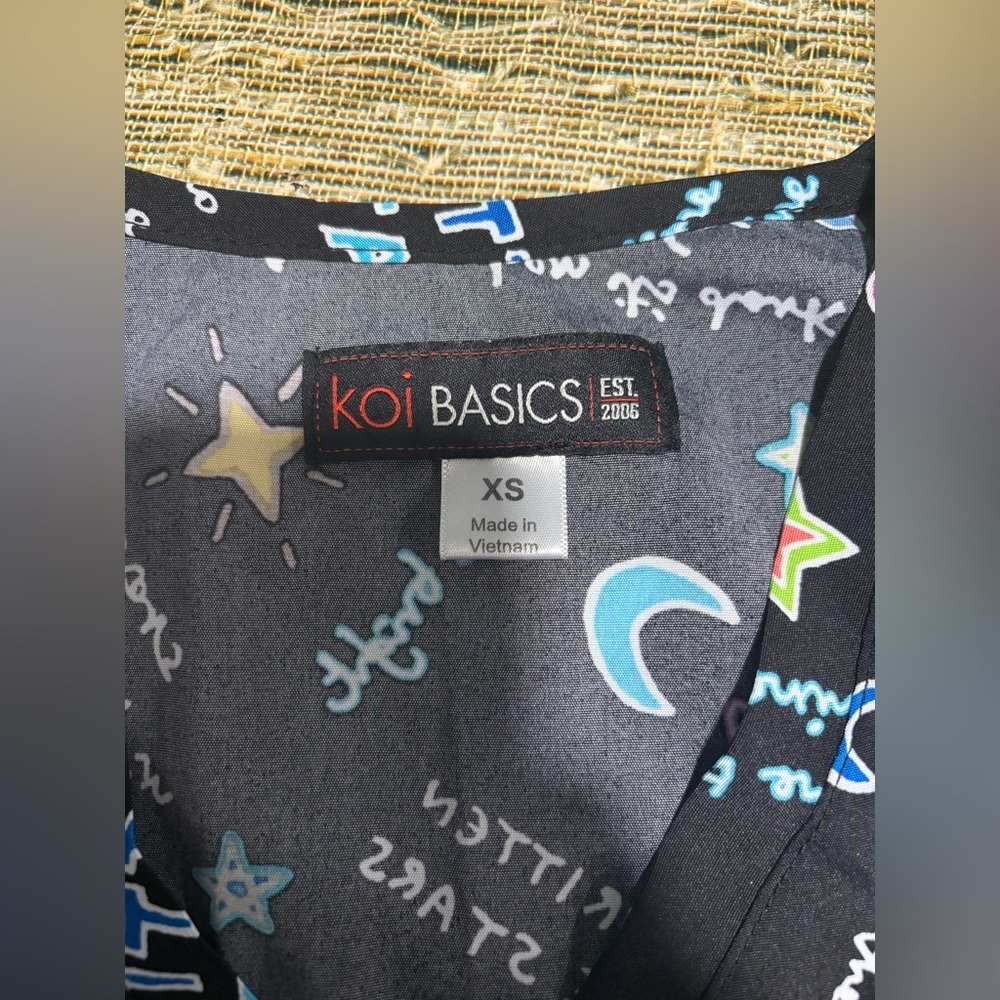 Koi Multicolor Graphic Women's Short Sleeve Tee - Picture 6 of 8